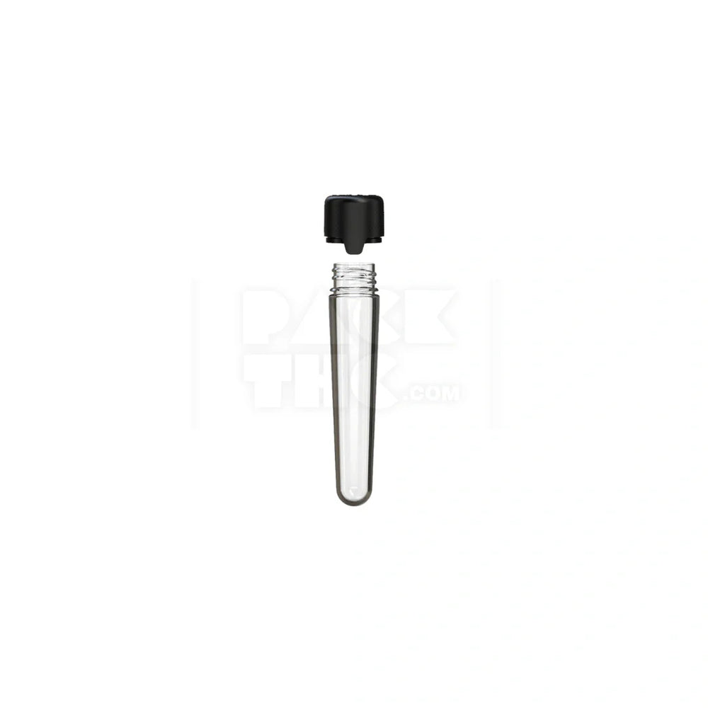 100mm aviator cr tube clear natural black cap 500 count