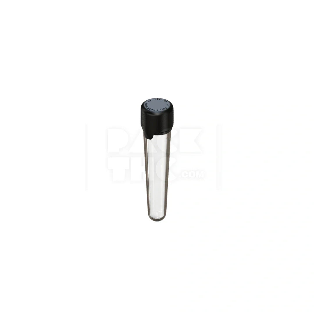 100mm aviator cr tube clear natural black cap 500 count