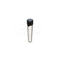 100mm aviator cr tube clear natural black cap 500 count