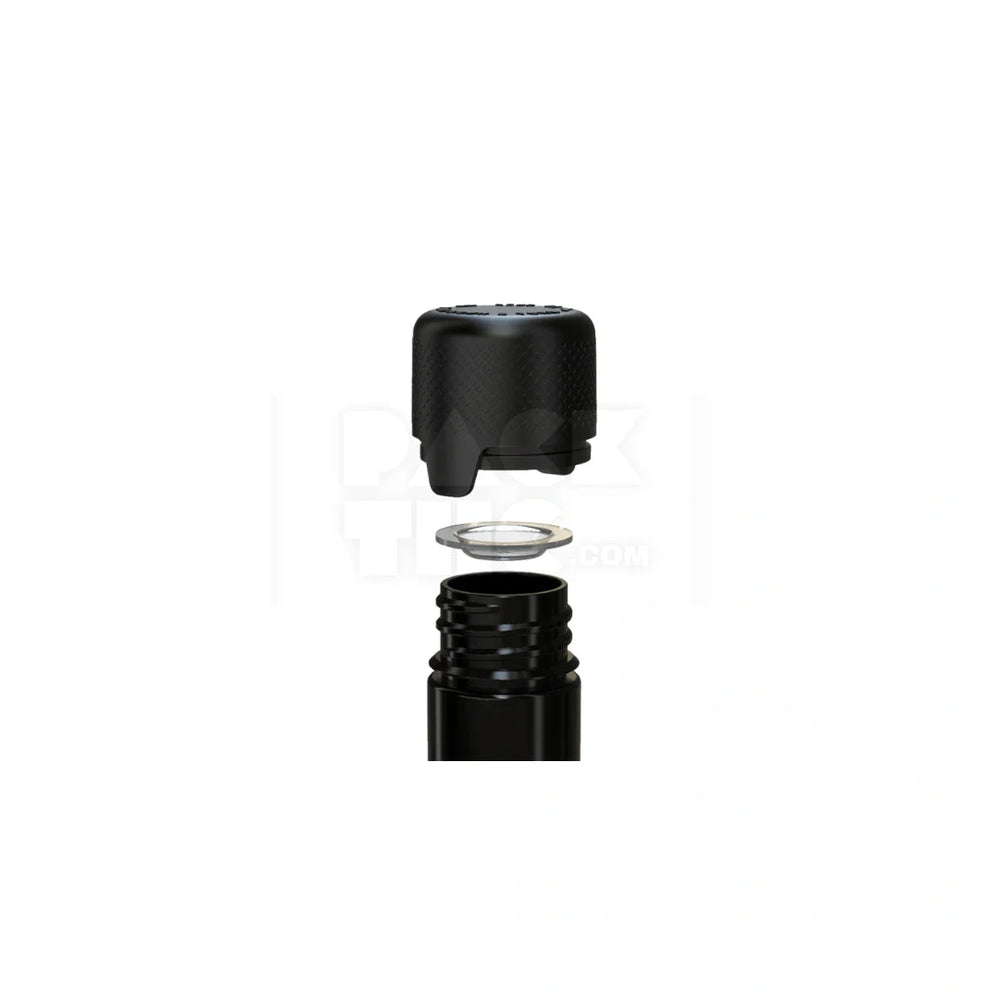 100mm aviator cr tube flat bottom opaque black 500 count