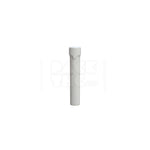 100mm aviator cr tube flat bottom opaque white 500 count