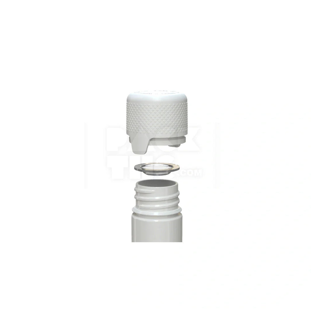 100mm aviator cr tube flat bottom opaque white 500 count