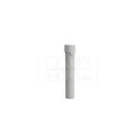 100mm aviator cr tube flat bottom opaque white 500 count