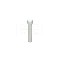 100mm aviator cr tube flat bottom opaque white 500 count