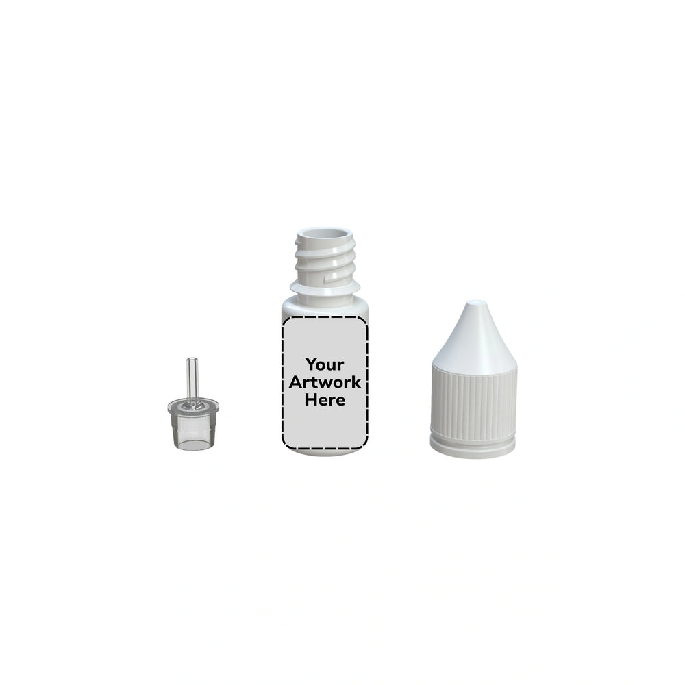 10ml v3 unicorn bottle opaque white
