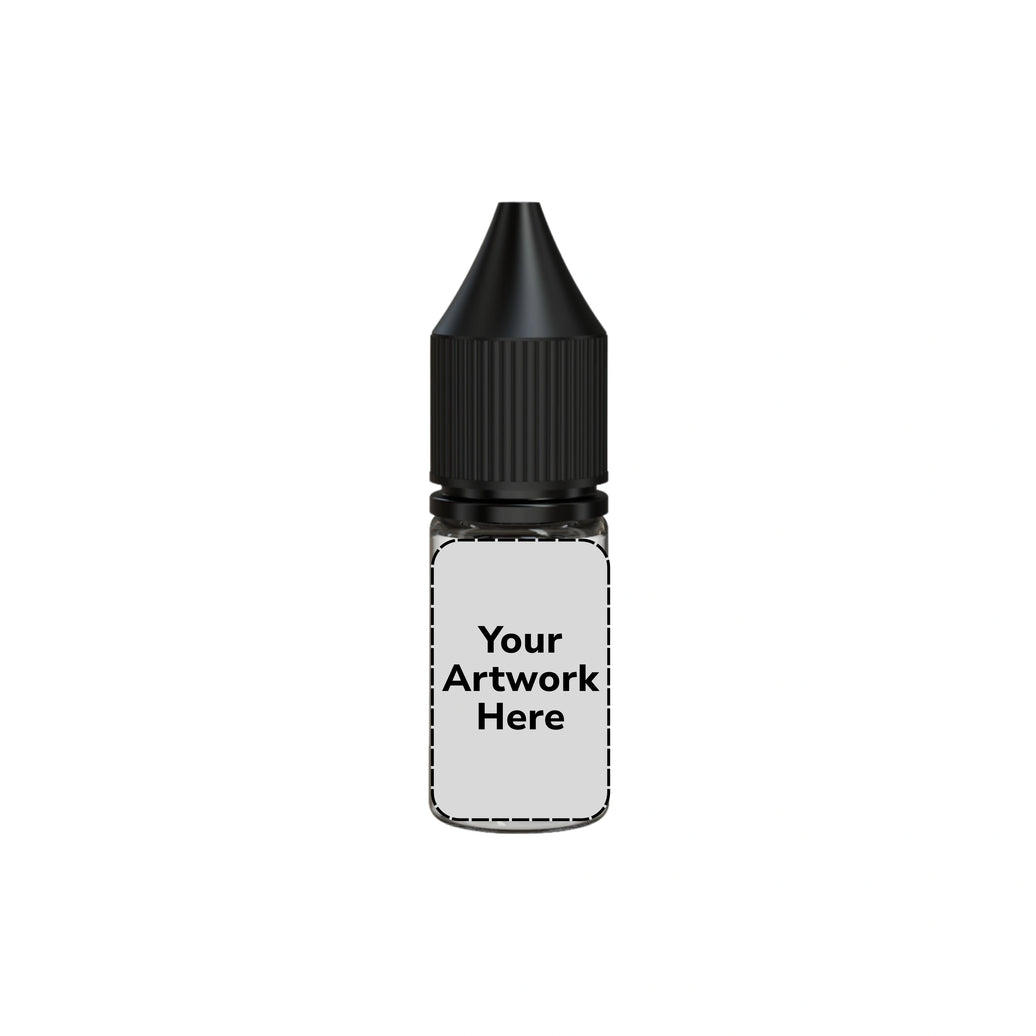 10ml unicorn bottle clear black cap