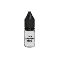 10ml unicorn bottle clear black cap