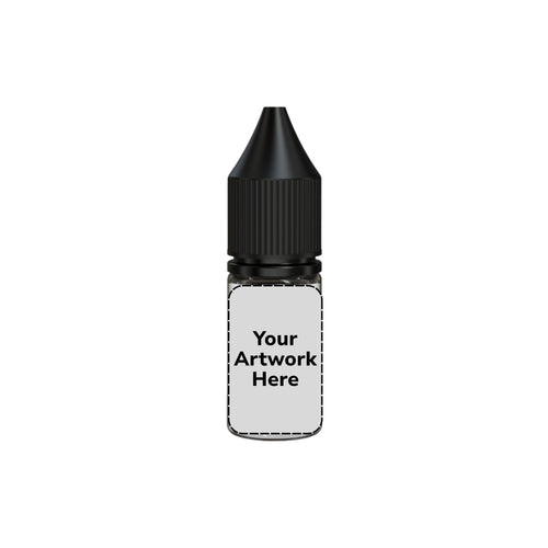10ml unicorn bottle clear black cap