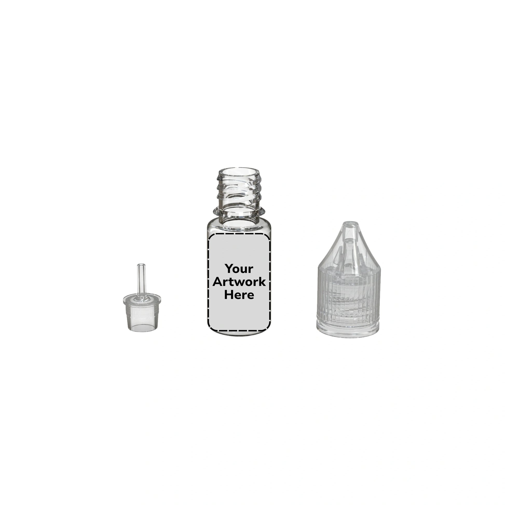 10ml unicorn bottle clear clear cap