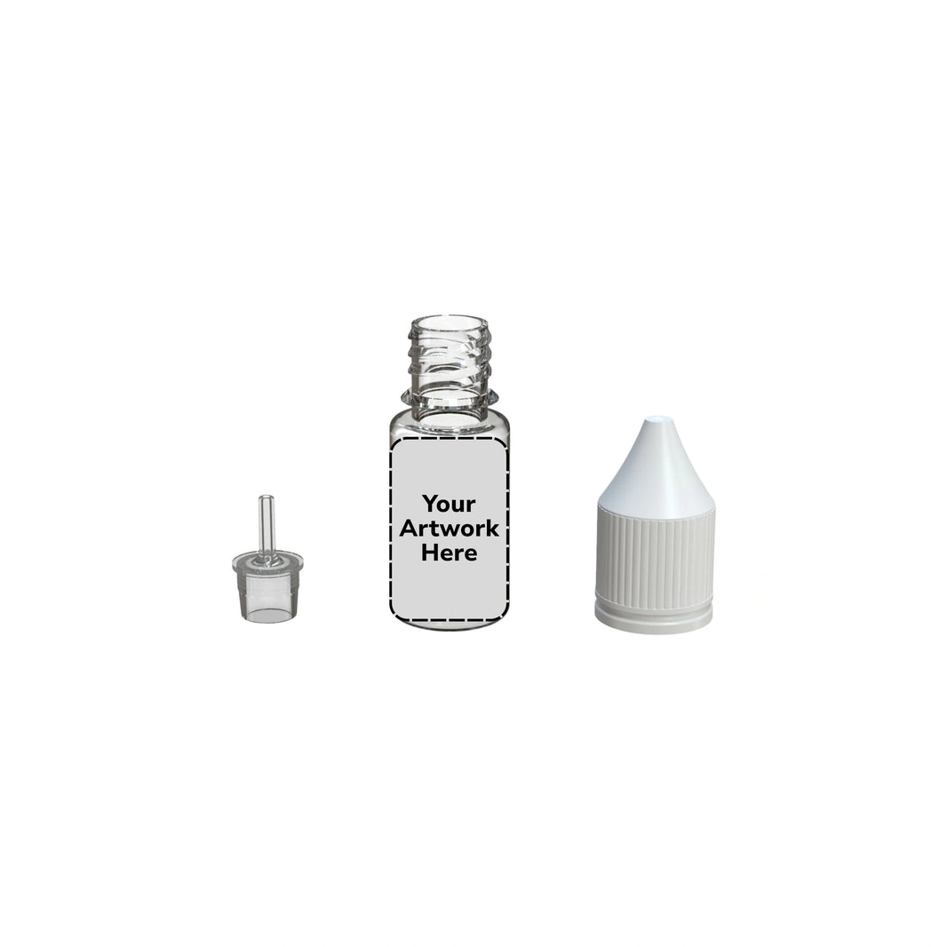 image 10ml v3 unicorn bottle clear white cap