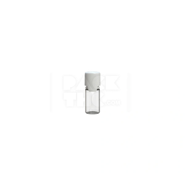 10ml Aviator Bottle Clear White Lid - (1000 count)