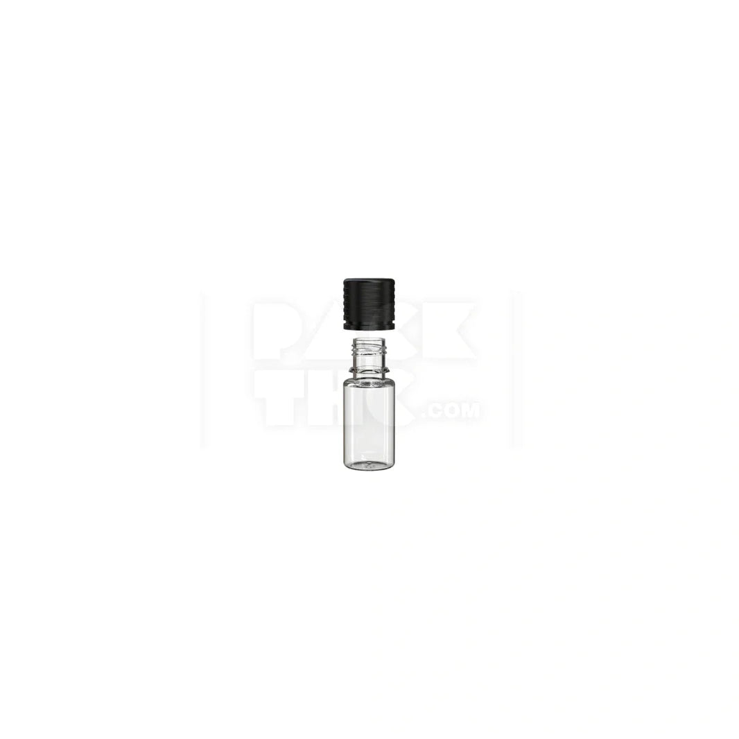 image 10ml spiral cr bottle clear natural black cap 1000 count