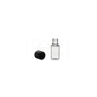 10ml spiral cr bottle clear natural black cap 1000 count
