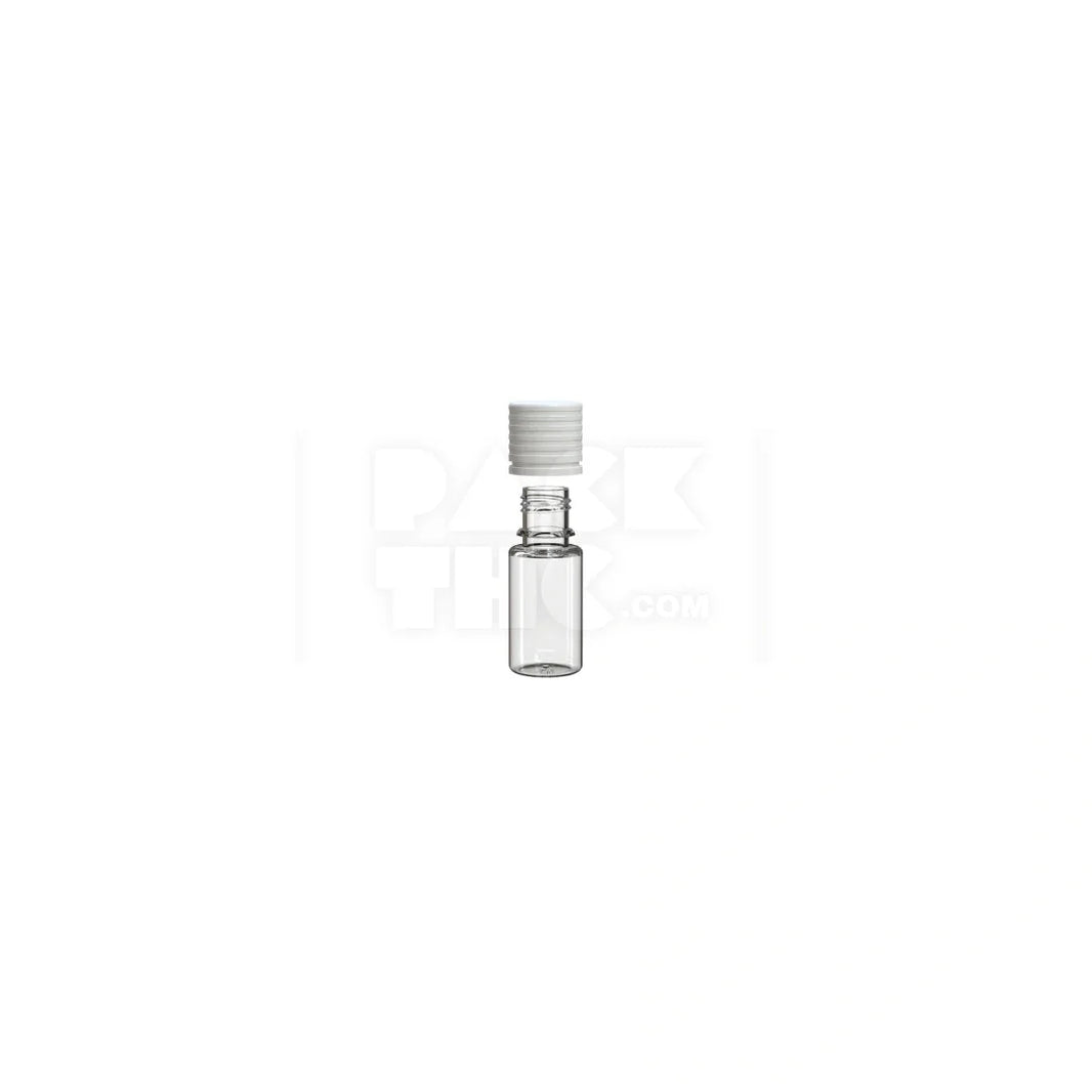 image 10ml spiral cr bottle clear natural white cap 1000 count