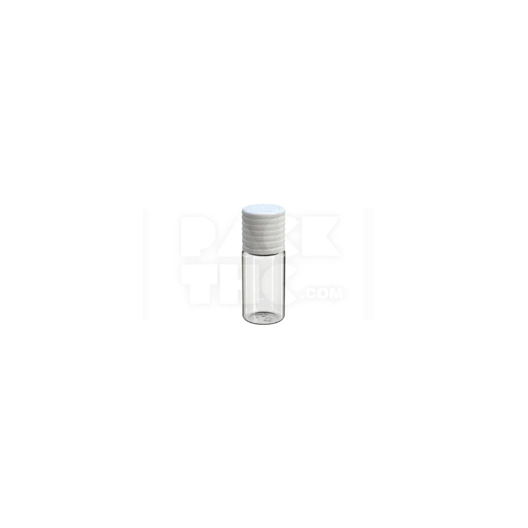 10ml spiral cr bottle clear natural white cap 1000 count