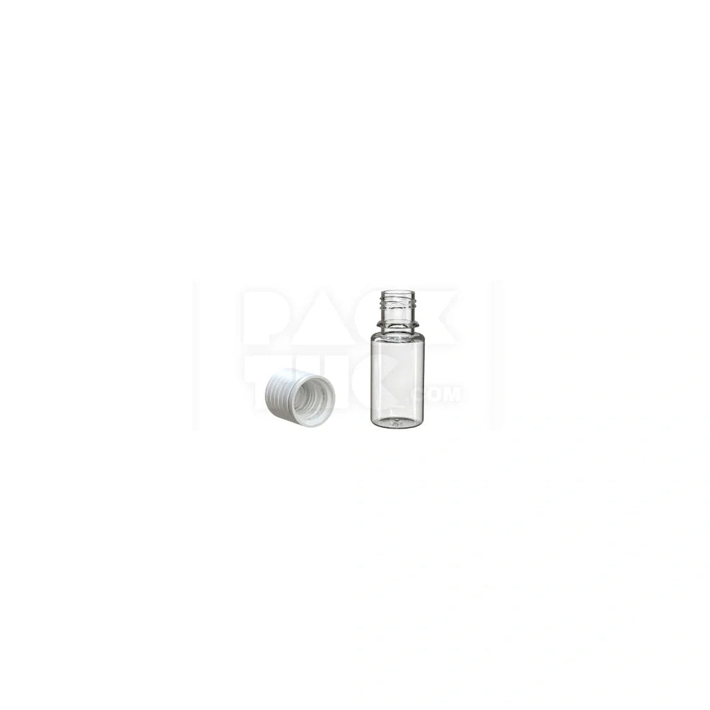 10ml spiral cr bottle clear natural white cap 1000 count