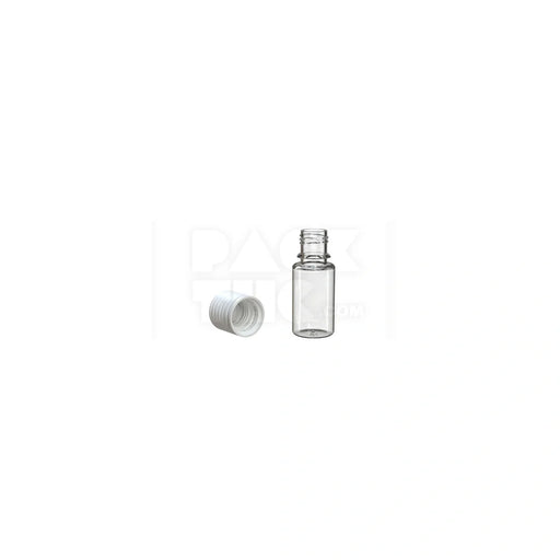 10ml spiral cr bottle clear natural white cap 1000 count