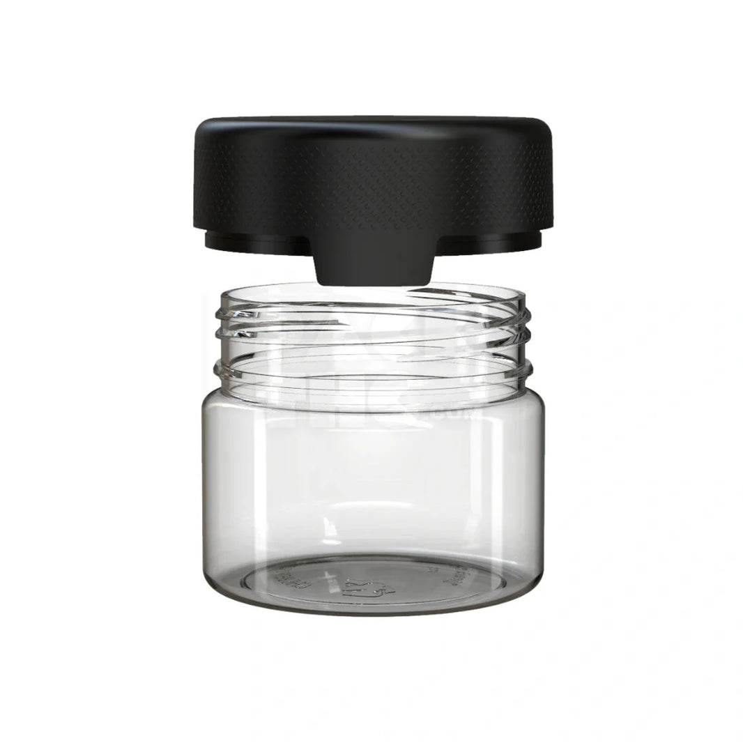 image 10oz aviator cr xl container clear natural black cap 80 count