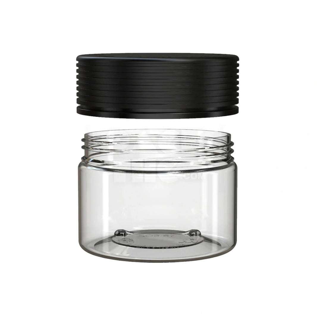 image 10oz 300cc spiral cr xl container clear natural black cap 80 count