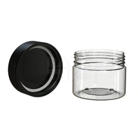 10oz 300cc spiral cr xl container clear natural black cap 80 count