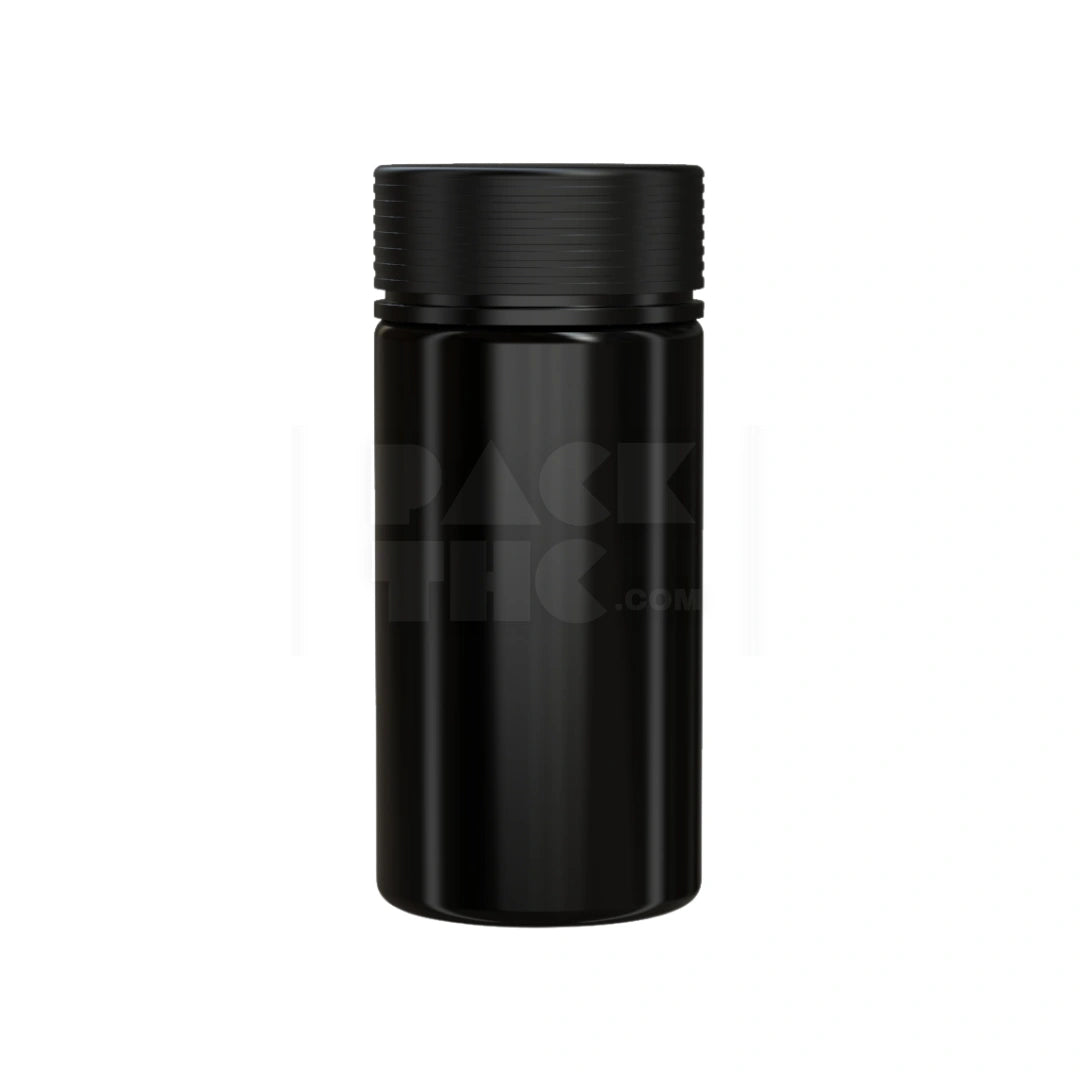10oz 300cc spiral wide mouth container opaque black 120 count