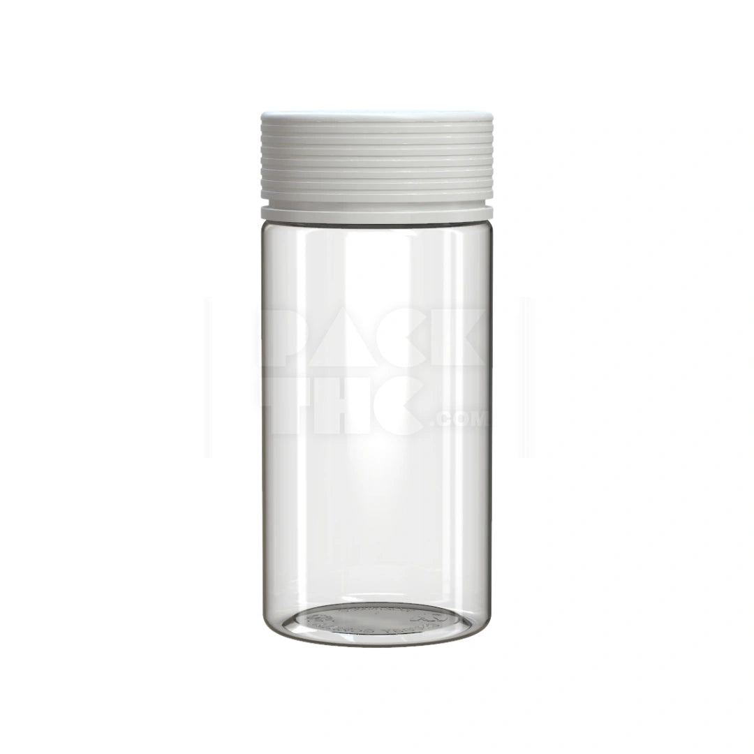 10oz 300cc spiral wide mouth container clear natural white cap 120 count