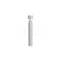 115mm aviator tube flat bottom opaque white 500 count