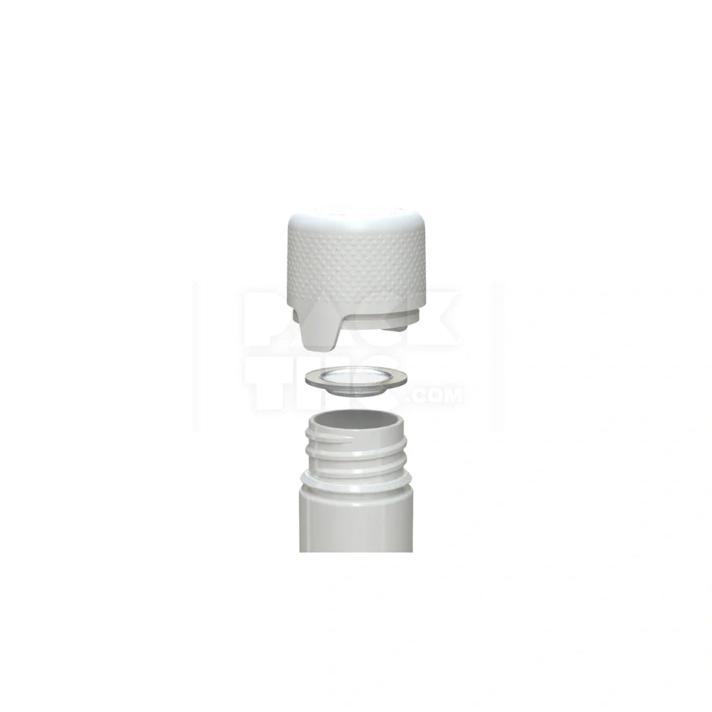 115mm aviator tube flat bottom opaque white 500 count