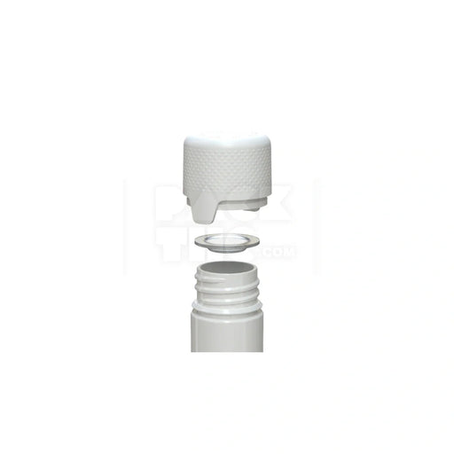 115mm aviator tube flat bottom opaque white 500 count