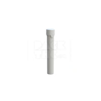115mm aviator tube flat bottom opaque white 500 count