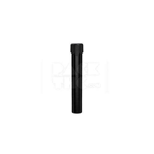 115mm aviator tube flat bottom opaque black 500 count