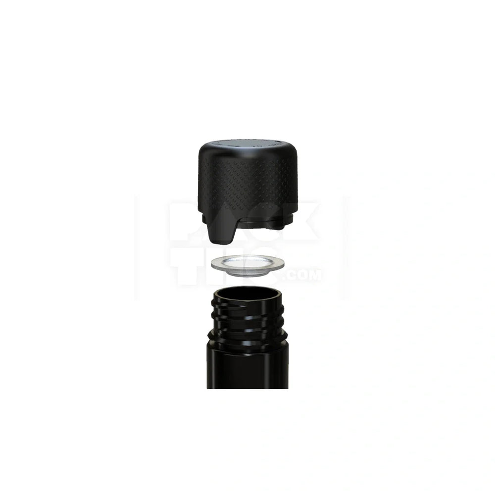 115mm aviator tube flat bottom opaque black 500 count