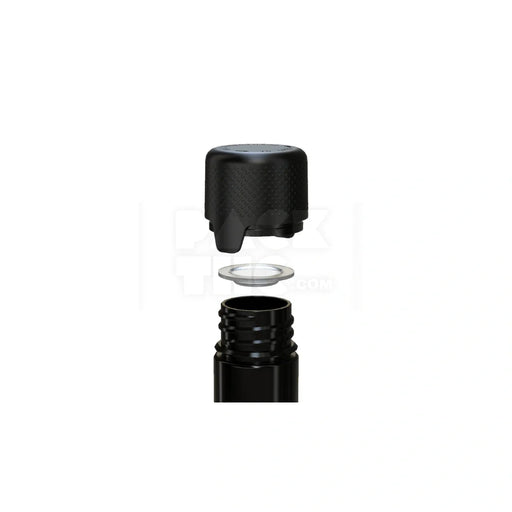 115mm aviator tube flat bottom opaque black 500 count