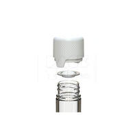 115mm aviator tube flat bottom clear natural white cap 500 count