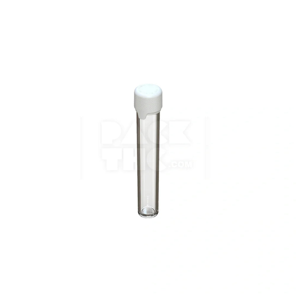 115mm aviator tube flat bottom clear natural white cap 500 count