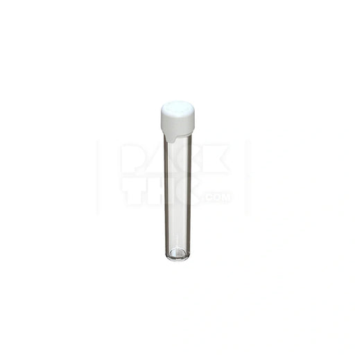 115mm aviator tube flat bottom clear natural white cap 500 count