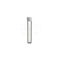 115mm aviator tube flat bottom clear natural white cap 500 count