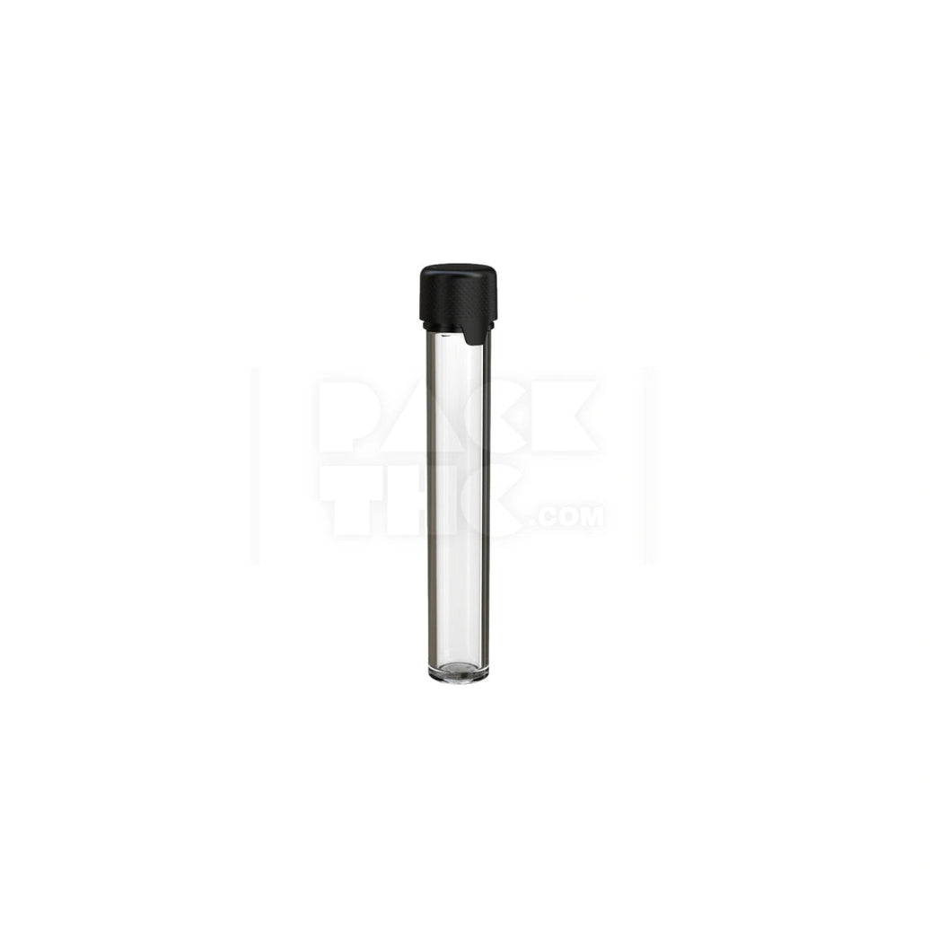 115mm aviator tube flat bottom clear natural black cap 500 count