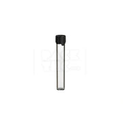 115mm aviator tube flat bottom clear natural black cap 500 count