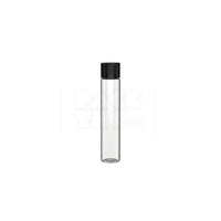 115mm aviator tube flat bottom clear natural black cap 500 count