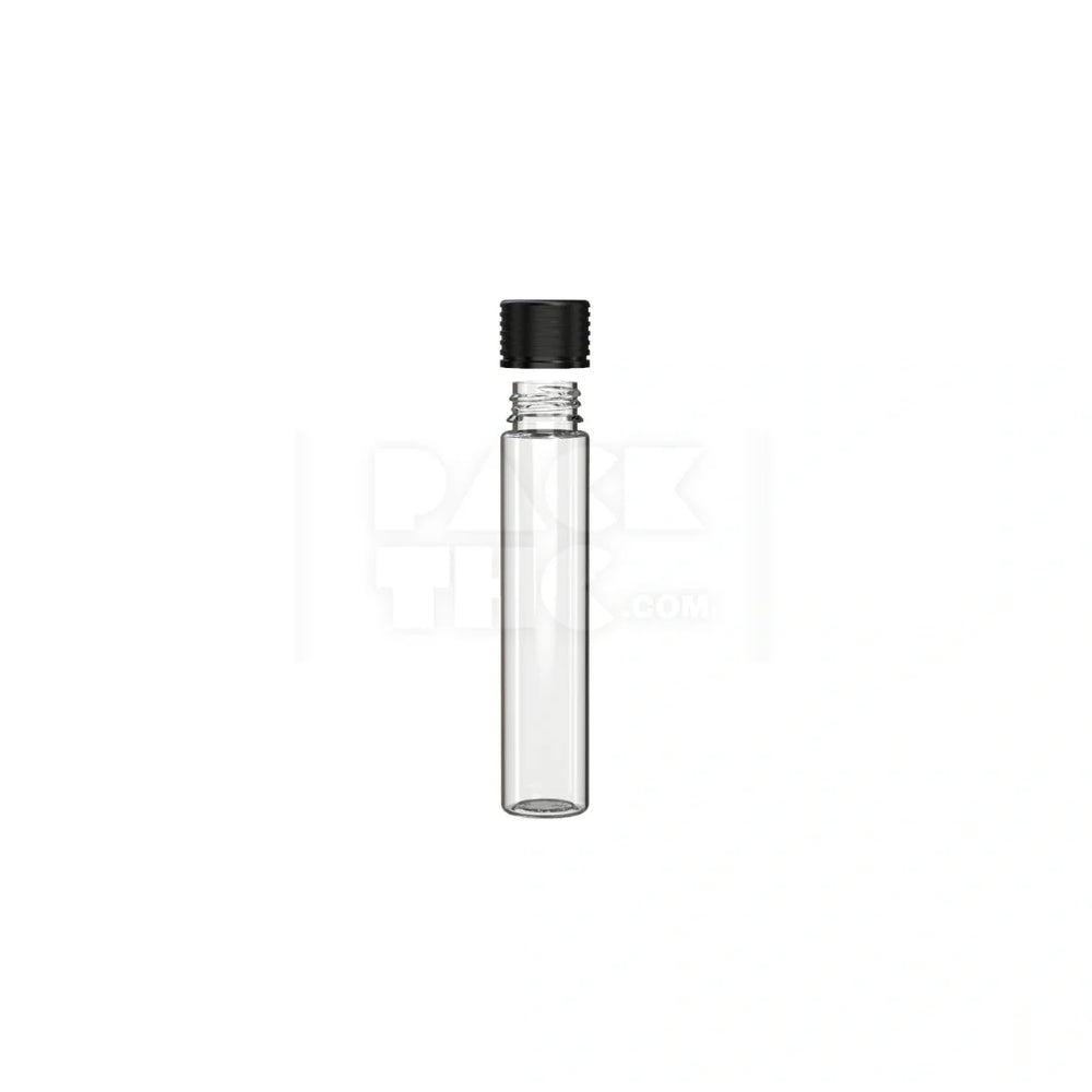 115mm spiral cr tube clear natural black cap 200 count