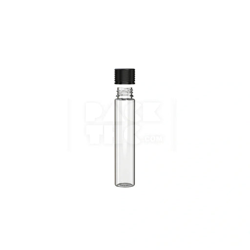 115mm spiral cr tube clear natural black cap 200 count