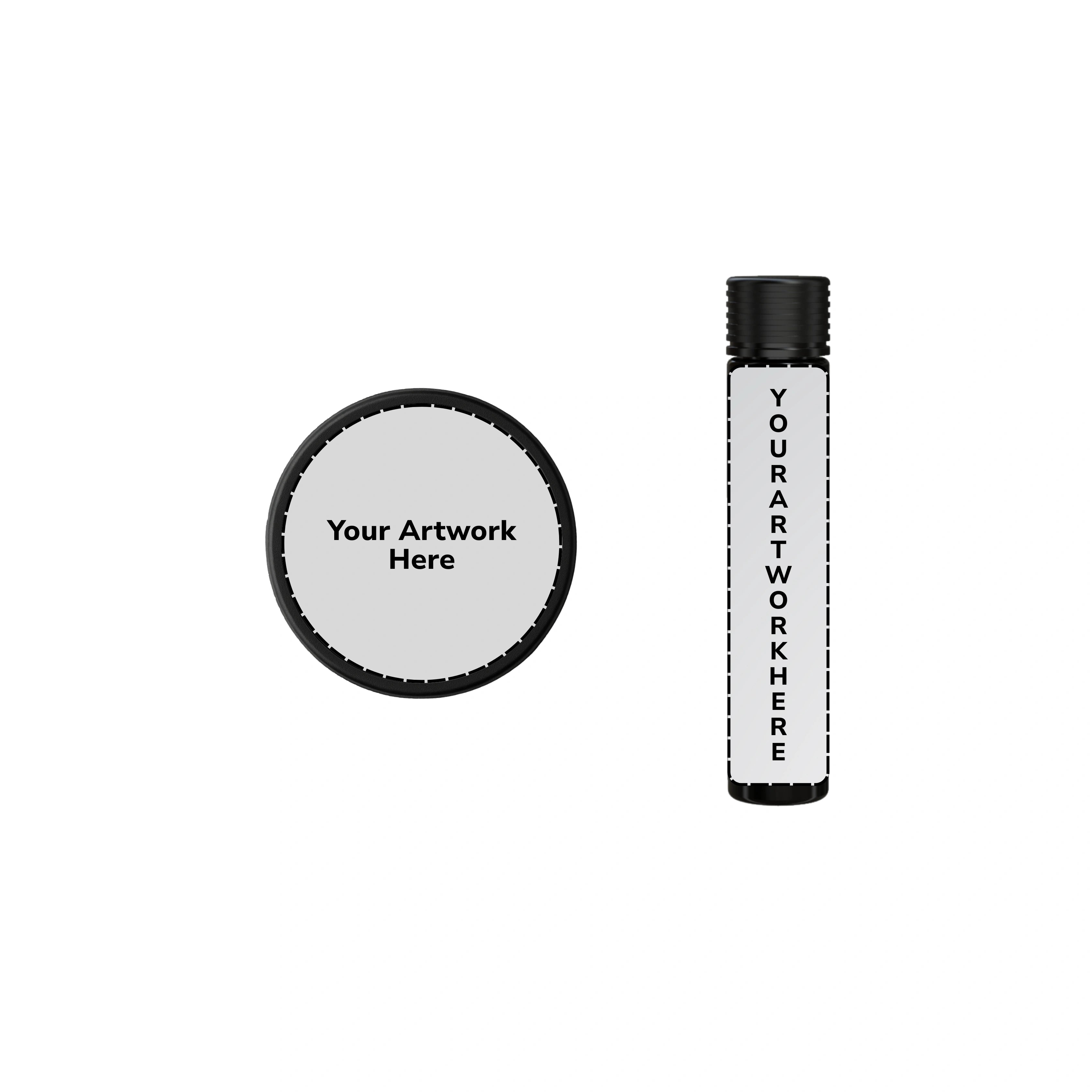 115mm spiral cr blunt tube opaque black