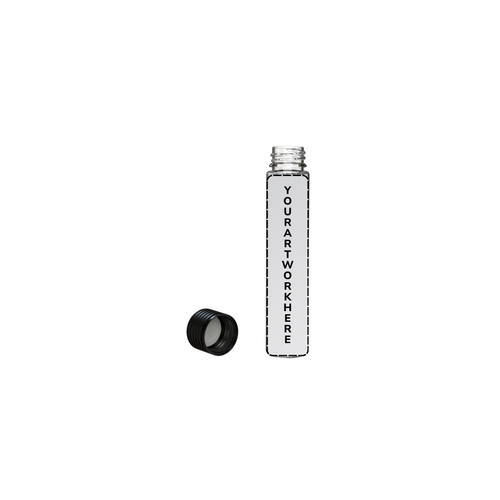 115mm spiral cr blunt tube clear black cap