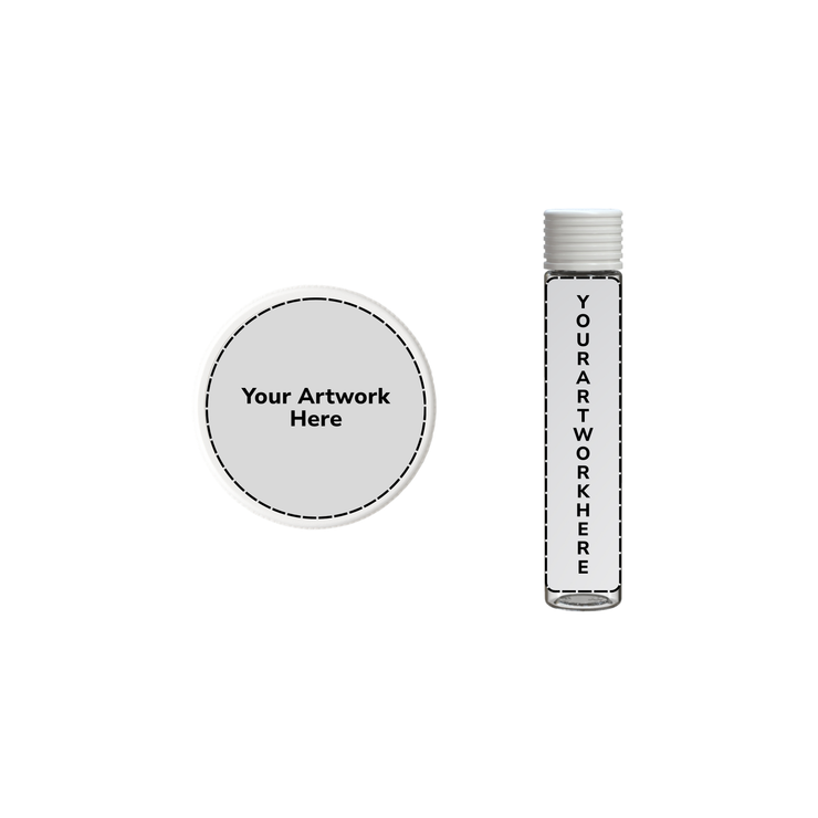 115mm spiral cr blunt tube clear white cap