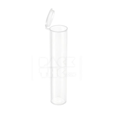 116MM CR PREROLL POP TOP TUBE - CLEAR  - (1000 Count)