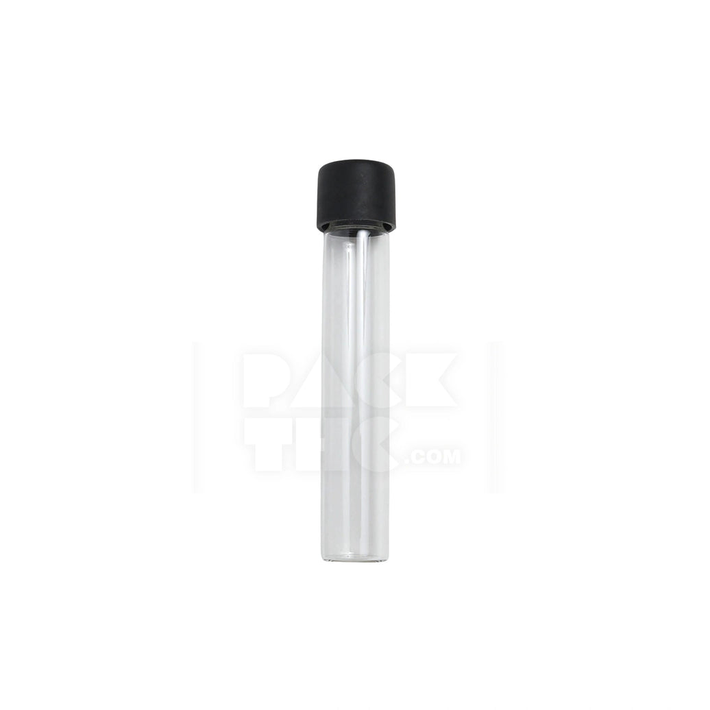 116mm cr clear plastic blunt tube with plastic black cap