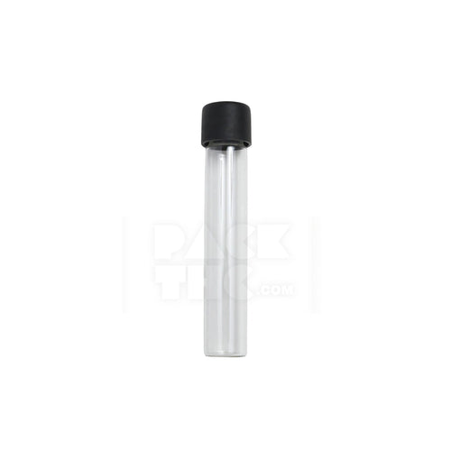 116mm cr clear plastic blunt tube with plastic black cap