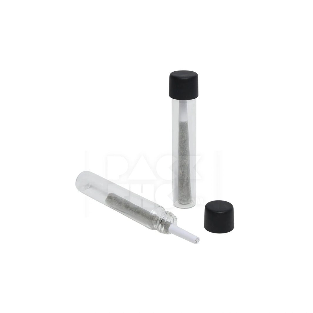 image 116mm cr clear plastic blunt tube with plastic black cap