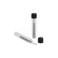 116mm cr clear plastic blunt tube with plastic black cap